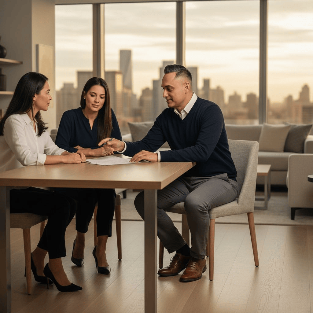 Raj Sangha working with clients in Vancouver